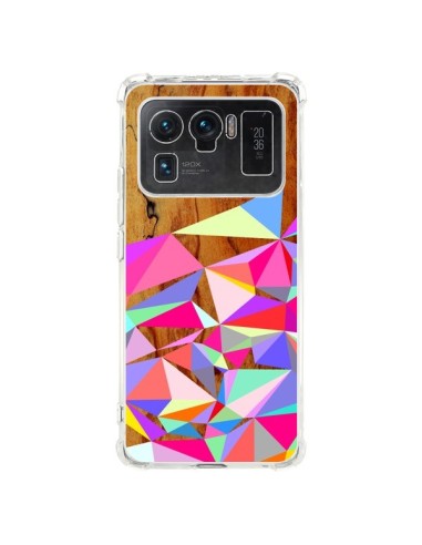 Coque Xiaomi Mi 11 Ultra Wooden Multi Geo Bois Azteque Aztec Tribal - Jenny Mhairi