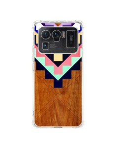 Coque Xiaomi Mi 11 Ultra Wooden Tribal Bois Azteque Aztec...
