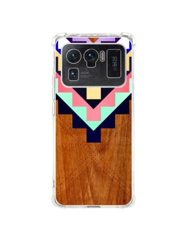 Coque Xiaomi Mi 11 Ultra Wooden Tribal Bois Azteque Aztec Tribal - Jenny Mhairi