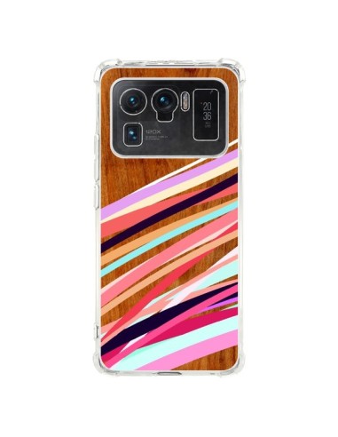 Coque Xiaomi Mi 11 Ultra Wooden Waves Coral Bois Azteque Aztec Tribal - Jenny Mhairi