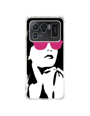 Coque Xiaomi Mi 11 Ultra Fille Lunettes Roses - Jonathan Perez