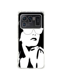 Coque Xiaomi Mi 11 Ultra Fille Lunettes Blanches -...