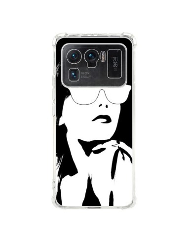 Coque Xiaomi Mi 11 Ultra Fille Lunettes Blanches - Jonathan Perez