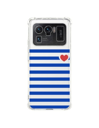 Coque Xiaomi Mi 11 Ultra Mariniere Coeur Love Transparente - Jonathan Perez