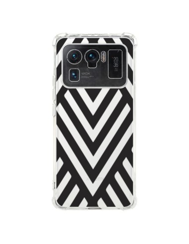 Coque Xiaomi Mi 11 Ultra Geometric Azteque Noir Transparente - Dricia Do