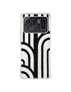 Coque Xiaomi Mi 11 Ultra Geometric Noir Transparente -...