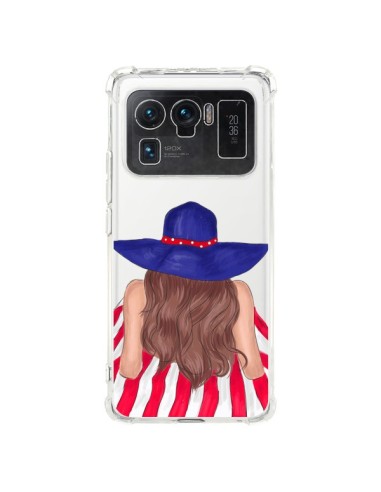 Coque Xiaomi Mi 11 Ultra Beah Girl Fille Plage Transparente - kateillustrate