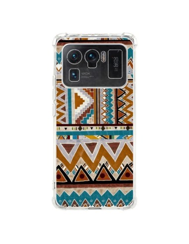 Coque Xiaomi Mi 11 Ultra Azteque Vert Marron - Kris Tate