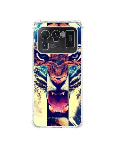 Coque Xiaomi Mi 11 Ultra Tigre Swag Croix Roar Tiger - Laetitia