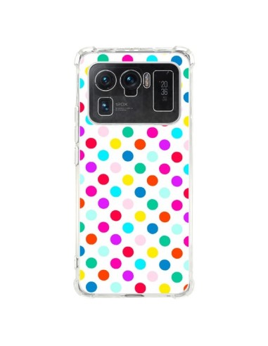 Coque Xiaomi Mi 11 Ultra Pois Multicolores - Laetitia