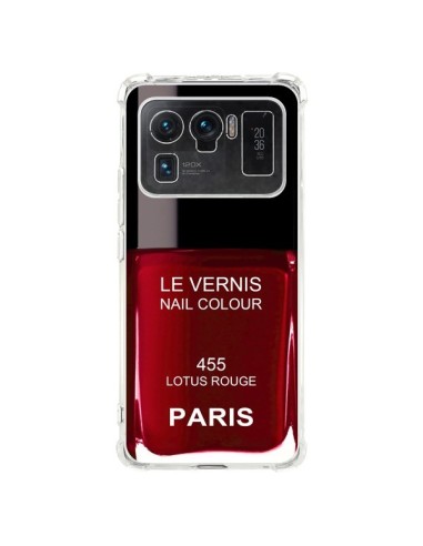 Coque Xiaomi Mi 11 Ultra Vernis Paris Lotus Rouge - Laetitia