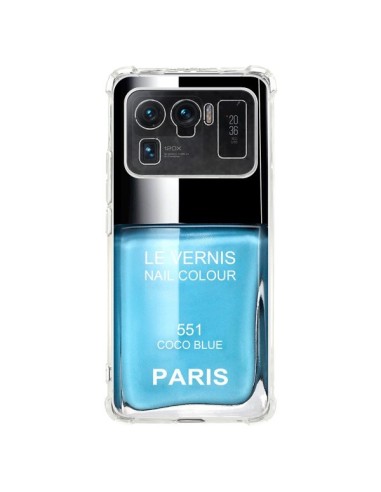 Coque Xiaomi Mi 11 Ultra Vernis Paris Coco Blue Bleu - Laetitia
