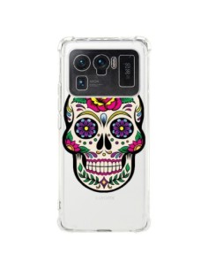 Coque Xiaomi Mi 11 Ultra Tête de Mort Mexicaine Fleurs...
