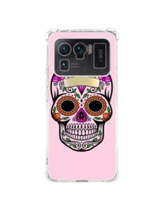 Coque Xiaomi Mi 11 Ultra Tête de Mort Mexicaine Rose...