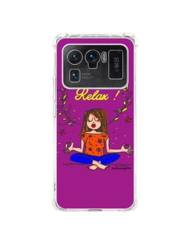 Coque Xiaomi Mi 11 Ultra Fille Relax Zen Yoga - Leellouebrigitte