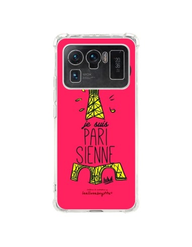 Coque Xiaomi Mi 11 Ultra Je suis Parisienne La Tour Eiffel Rose - Leellouebrigitte