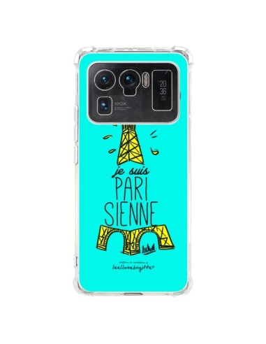 Coque Xiaomi Mi 11 Ultra Je suis Parisienne La Tour Eiffel Bleu - Leellouebrigitte