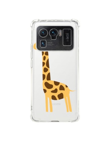 Coque Xiaomi Mi 11 Ultra Girafe Giraffe Animal Savane Transparente - Petit Griffin