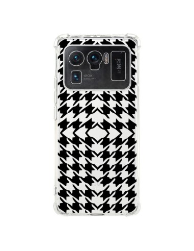 Coque Xiaomi Mi 11 Ultra Vichy Carre Noir Transparente - Petit Griffin