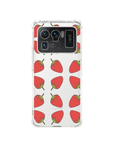 Coque Xiaomi Mi 11 Ultra Fraise Fruit Strawberry Transparente - Petit Griffin