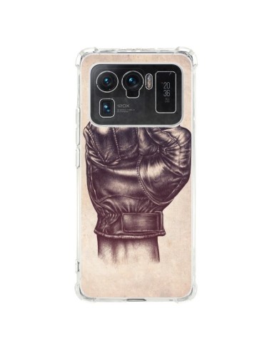 Coque Xiaomi Mi 11 Ultra Fight Poing Cuir - Lassana