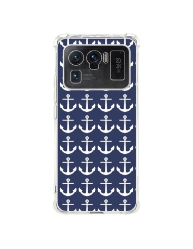 Coque Xiaomi Mi 11 Ultra Ancre Marin Bleu Anchors Navy - Mary Nesrala