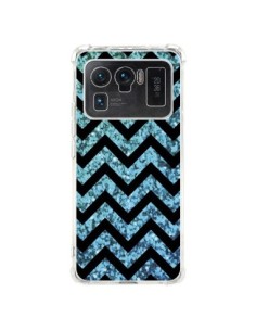 Coque Xiaomi Mi 11 Ultra Chevron Aqua Sparkle Triangle...