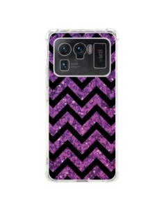 Coque Xiaomi Mi 11 Ultra Chevron Purple Sparkle Triangle...