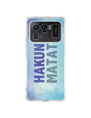 Coque Xiaomi Mi 11 Ultra Hakuna Matata Roi Lion Bleu - Mary Nesrala