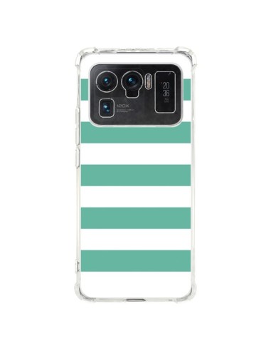 Coque Xiaomi Mi 11 Ultra Bandes Mint Vert - Mary Nesrala