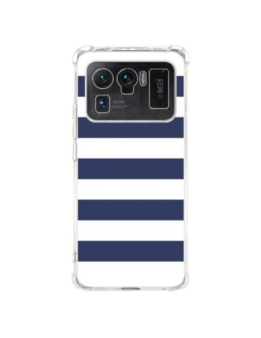Coque Xiaomi Mi 11 Ultra Bandes Marinières Bleu Blanc Gaultier - Mary Nesrala