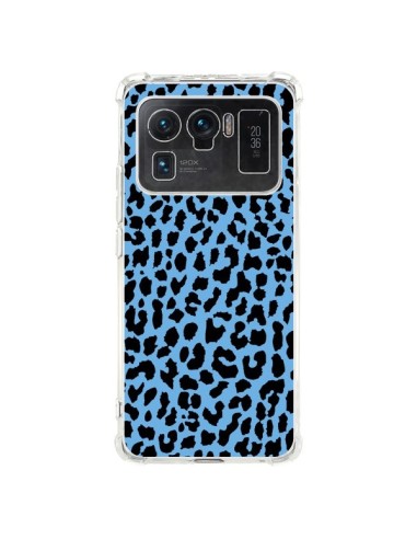 Coque Xiaomi Mi 11 Ultra Leopard Bleu Neon - Mary Nesrala