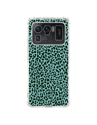 Coque Xiaomi Mi 11 Ultra Leopard Turquoise Neon - Mary Nesrala