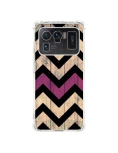 Coque Xiaomi Mi 11 Ultra Chevron Vintage Bois Wood - Mary...