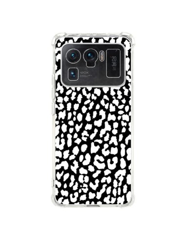 Coque Xiaomi Mi 11 Ultra Leopard Noir et Blanc - Mary Nesrala