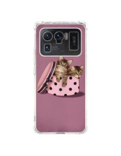Coque Xiaomi Mi 11 Ultra Chaton Chat Kitten Boite Pois -...