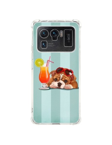 Coque Xiaomi Mi 11 Ultra Chien Dog Cocktail Lunettes Coeur - Maryline Cazenave