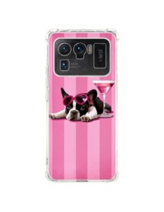 Coque Xiaomi Mi 11 Ultra Chien Dog Cocktail Lunettes...