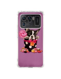 Coque Xiaomi Mi 11 Ultra Chien Dog Boite Noeud Papillon...