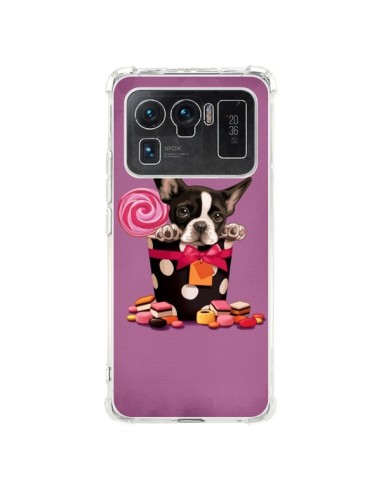 Coque Xiaomi Mi 11 Ultra Chien Dog Boite Noeud Papillon Pois Bonbon - Maryline Cazenave