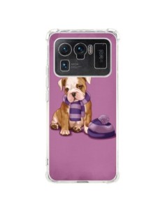 Coque Xiaomi Mi 11 Ultra Chien Dog Echarpe Bonnet Froid...