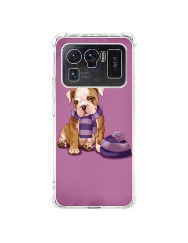 Coque Xiaomi Mi 11 Ultra Chien Dog Echarpe Bonnet Froid Hiver - Maryline Cazenave