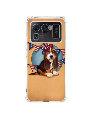 Coque Xiaomi Mi 11 Ultra Chien Dog USA Americain - Maryline Cazenave