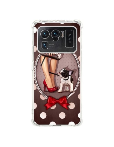 Coque Xiaomi Mi 11 Ultra Lady Jambes Chien Dog Pois Noeud papillon - Maryline Cazenave