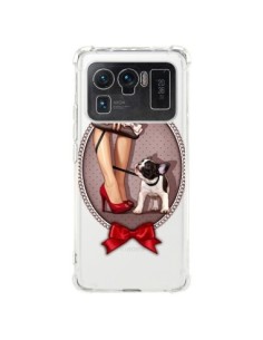 Coque Xiaomi Mi 11 Ultra Lady Jambes Chien Bulldog Dog...