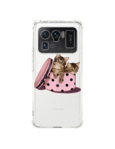 Coque Xiaomi Mi 11 Ultra Chaton Chat Kitten Boite Pois...