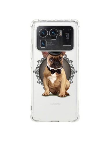 Coque Xiaomi Mi 11 Ultra Chien Bulldog Noeud Papillon Chapeau Transparente - Maryline Cazenave