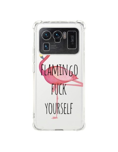 Coque Xiaomi Mi 11 Ultra Flamingo Fuck Transparente - Maryline Cazenave