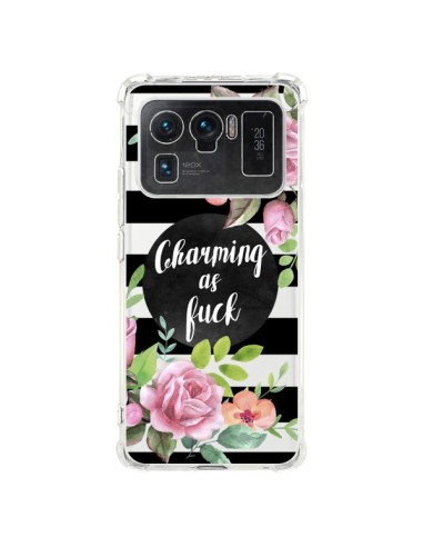 Coque Xiaomi Mi 11 Ultra Charming as Fuck Fleurs Transparente - Maryline Cazenave