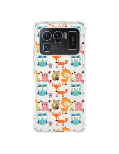 Coque Xiaomi Mi 11 Ultra Renard Ecureuil Lapin Hibou Transparente - Maria Jose Da Luz